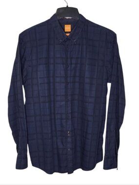 Boss Hugo Boss Orange Men's Shirt Size XL Slim-Fit Button-Up Button-Down Collar